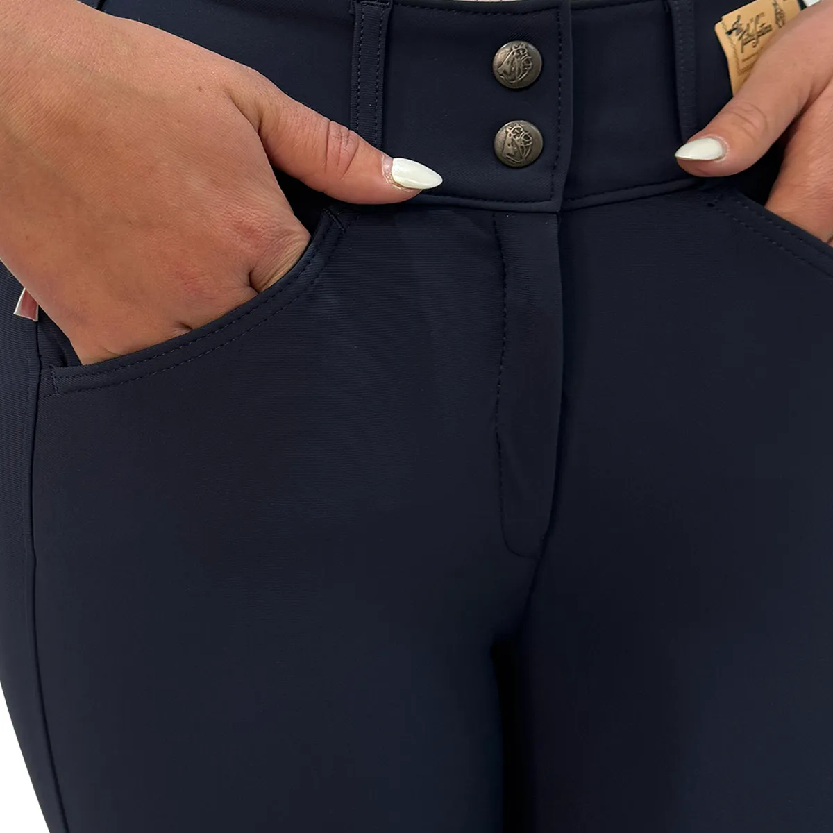 Tailored Sportsman Mid Rise Front Zip TechLight Knee Patch Breech