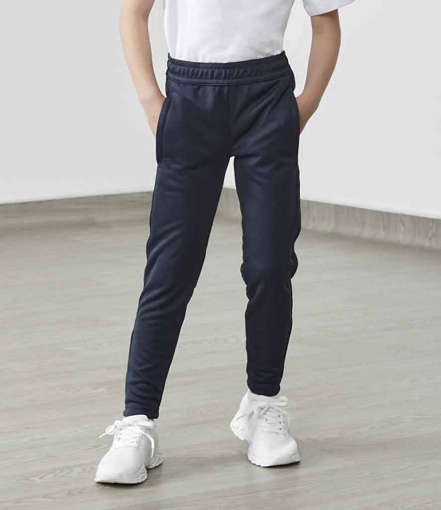 Tombo Kids Slim Leg Training Pants | Black