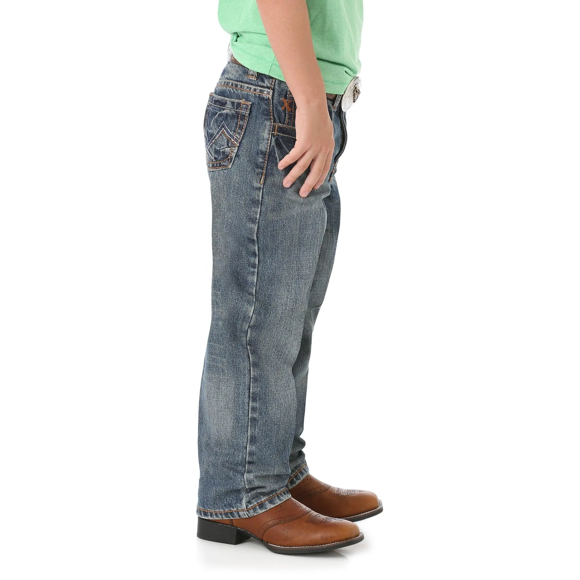 Wrangler 20X No. 33 Boy's Extreme Relaxed Boot Cut Jean 33BLDHN