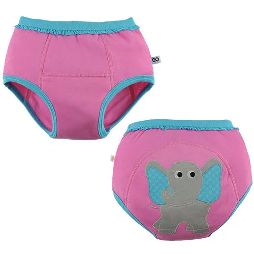 Zoocchini Org Cotton 3 Pc Potty Training Set - Girls Safari Friends