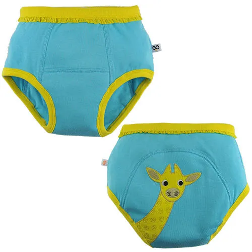 Zoocchini Org Cotton 3 Pc Potty Training Set - Girls Safari Friends