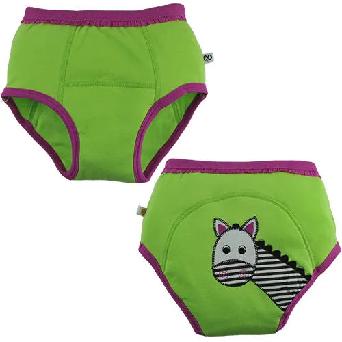 Zoocchini Org Cotton 3 Pc Potty Training Set - Girls Safari Friends